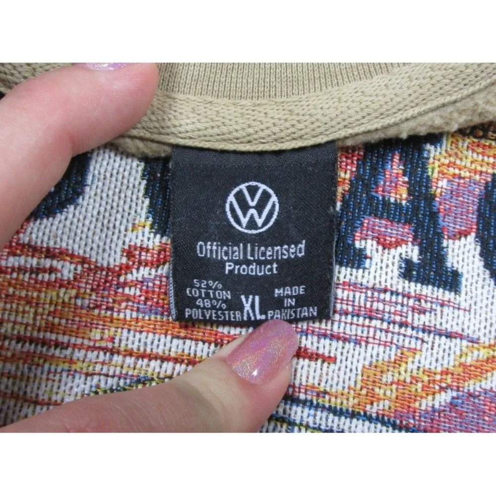 Official Volkswagen Crewneck Sweatshirt (XL) Van Camper Sunset Beach Tapestry